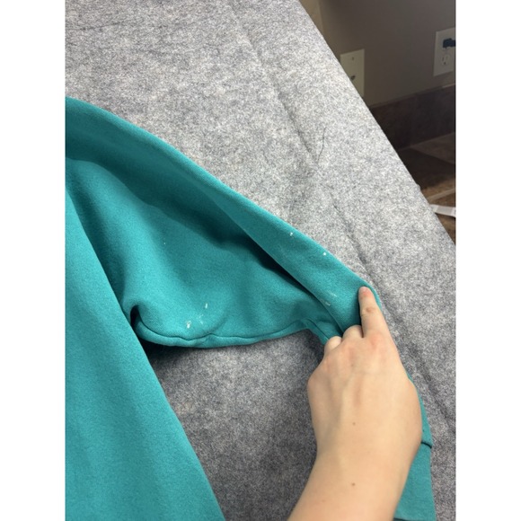 Fruit of the Loom VTG Sweatshirt Crewneck Men's 2X USA Made Blue Cotton Thrashed - Picture 8 of 12